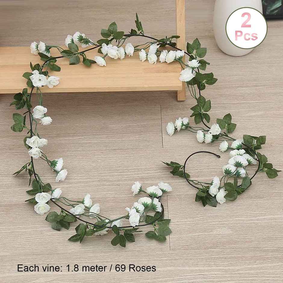 Tied Ribbons Set of 2 Artificial Vine Plant Leaves Creeper Garland (183 cm)