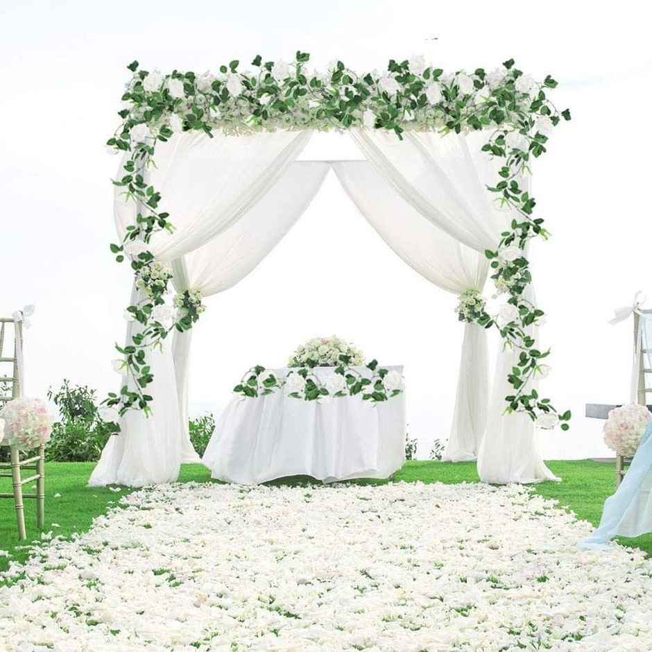Tied Ribbons Set of 2 Artificial Vine Plant Leaves Creeper Garland (183 cm)