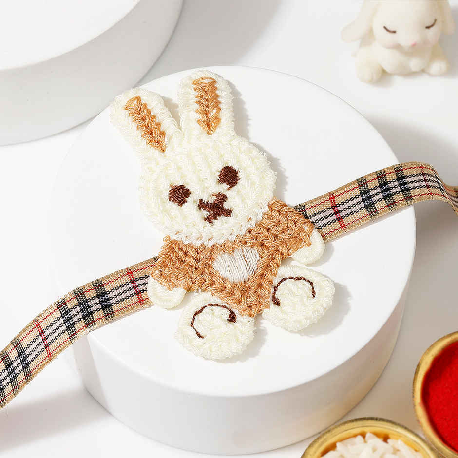 IGP Crochet Rabbit Kids Rakhi