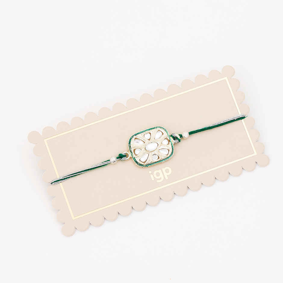 Stone Meena And Kundan Rakhi (IGP)