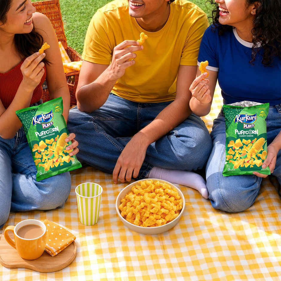 Kurkure Namkeen Playz Puffcorn Yummy Cheese | Snacks