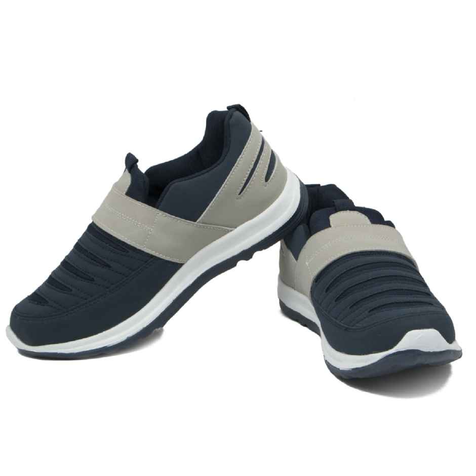 Asian Men s Superfit Navy Velcro Shoes | UK-12 | Navy Blue & Grey
