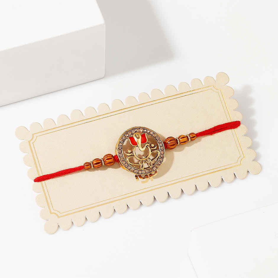 Rakhi for Brother | Shubh Ganpati Designer | Religious | Pack of 1 | IGP