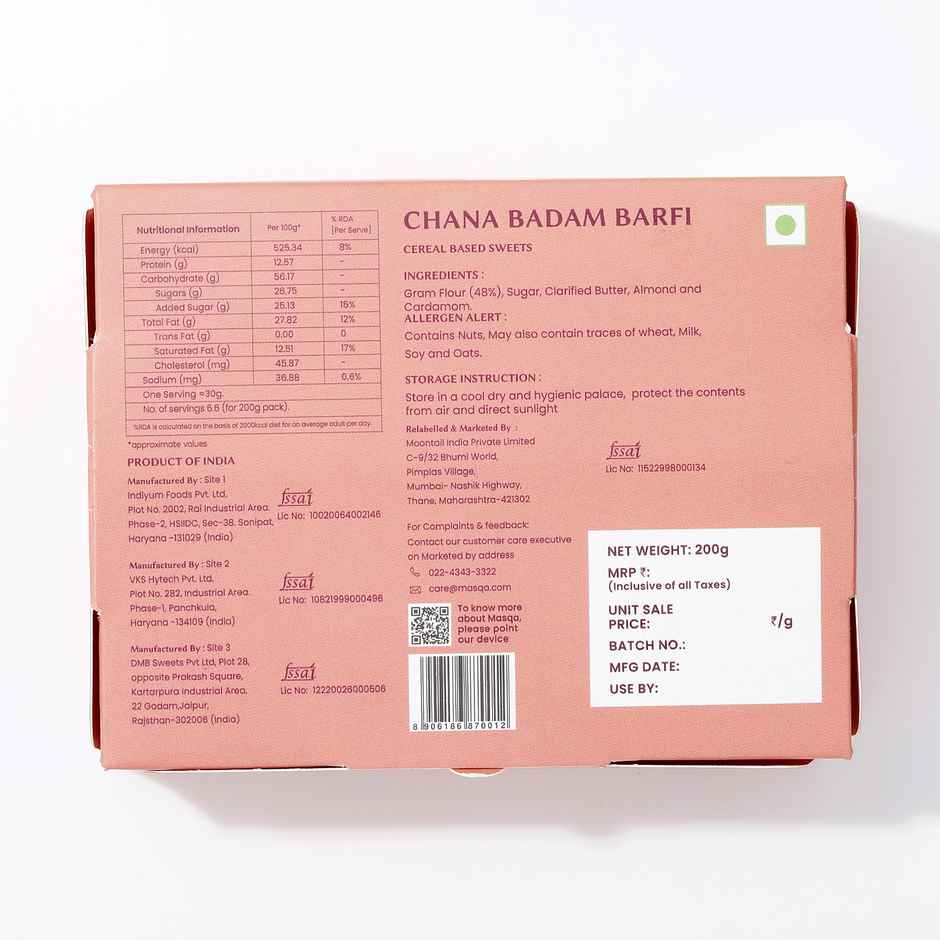 Masqa Desi Ghee Channa Badam Bite