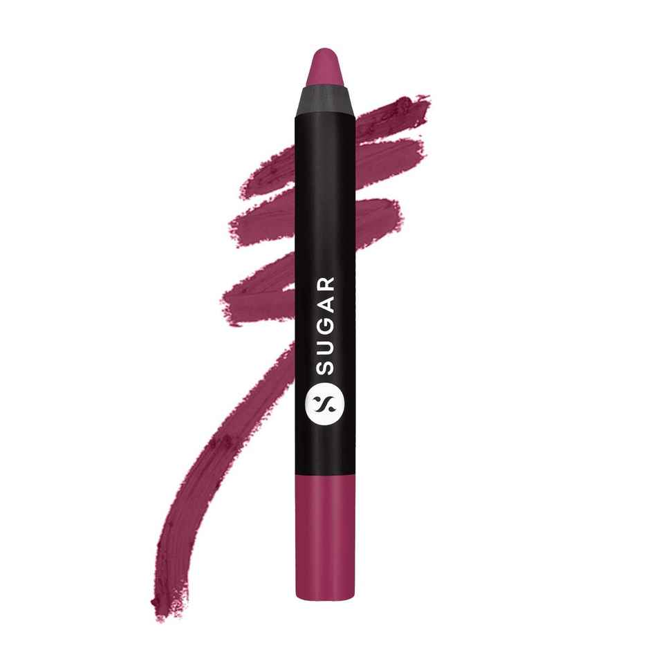 SUGAR Cosmetics Matte As Hell Crayon Lipstick - 32 Miss Rosa