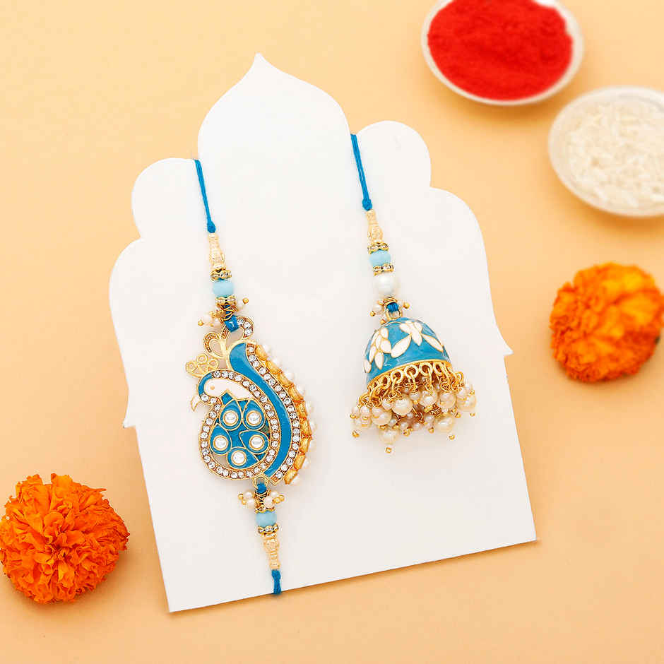 IGP Single Rakhi with Premium Pearls - Elegant and Refined