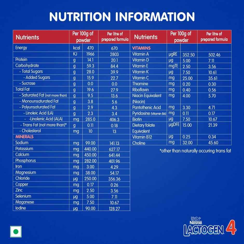 Nestle Lactogen Stage 4 Follow-Up Formula Powder