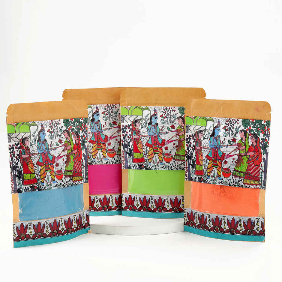 IGP Mega Organic Colours Box | 100 gm x 4 pcs