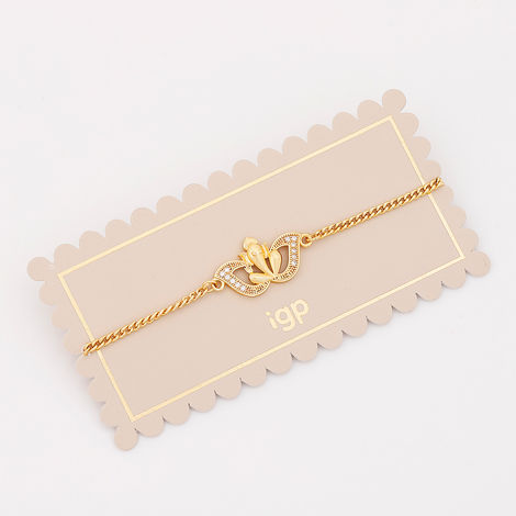 Religious Cz Ganesha Rakhi (IGP)