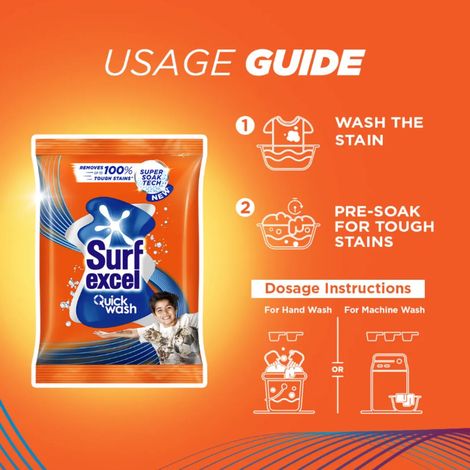 Surf Excel Quick Wash Detergent Powder