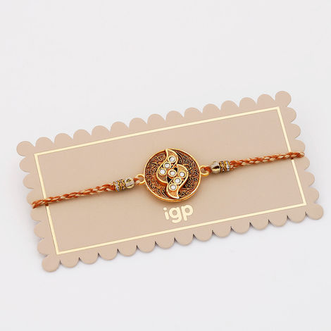 Stone Cz Designer Rakhi (IGP)