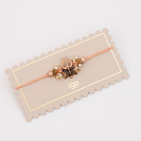 Religious Beads Trishul Rakhi (IGP)