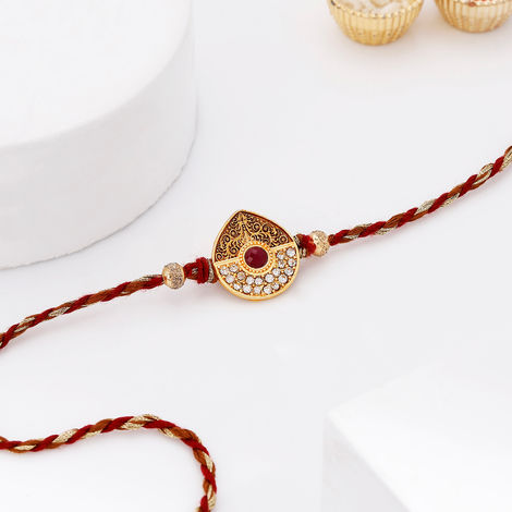Stone Cz Tilak Rakhi (IGP)