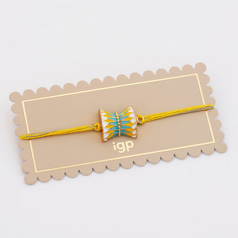 Religious Yellow Damru Rakhi (IGP)