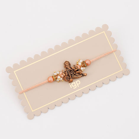 Religious Beads Ganesha Rakhi (IGP)