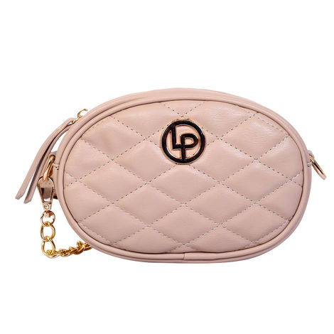 Lino Perros Women's Quilted Sling Bag | Beige