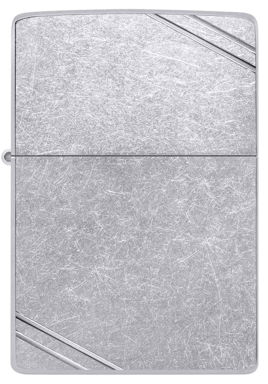 Zippo Vintage Street Chrome With Slashes Windproof Pocket Lighter