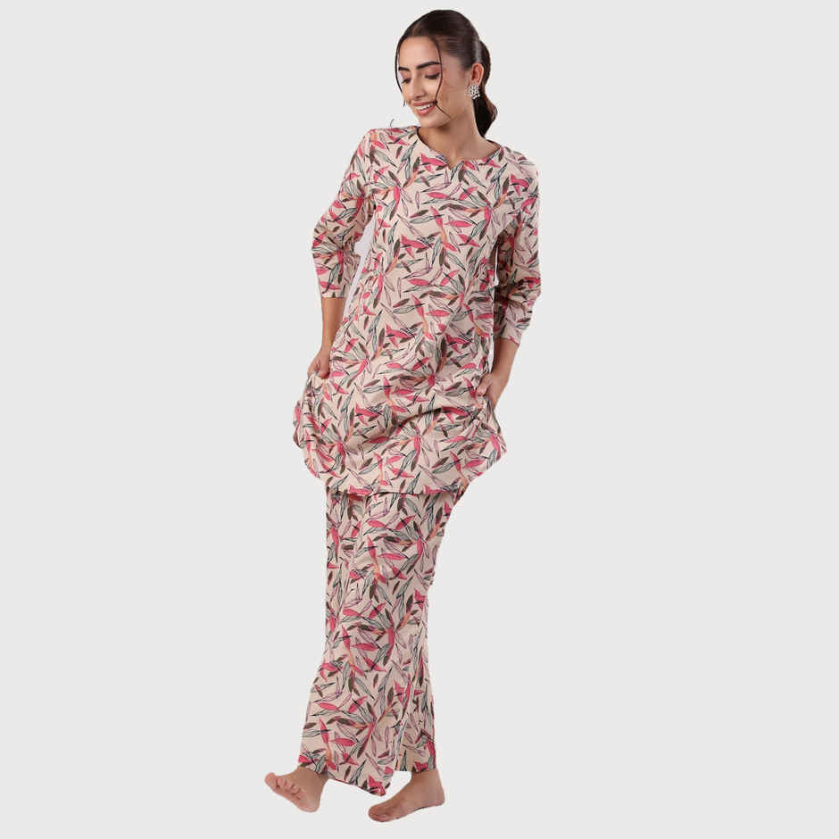 Sanskrutihomes Women Printed Colour Multicolor Night Suit SE-NSP-628 | S