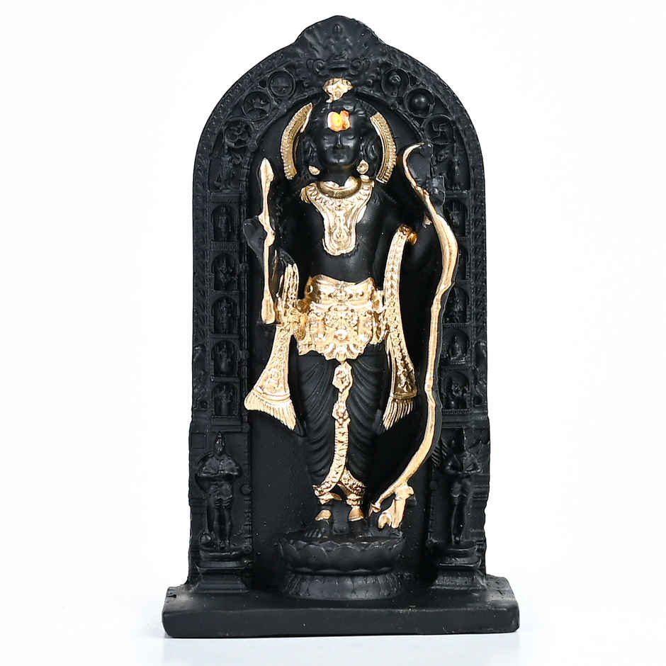Ram Lalla Idol Showpiece | Handcrafted Resin Lord Ram for Pooja, Home Decor & Gift | HINDCRAFT