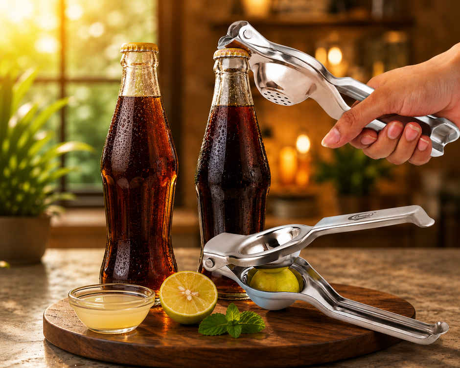 Everest Stainless Steel Lemon Squeezer with Opener