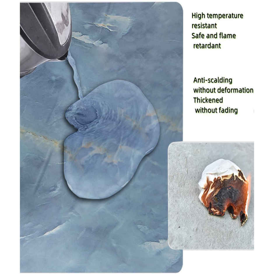 Perpetual Marble Stickers | DIY Peel & Stick Waterproof Wallpaper | 60 x 200Cm | Blue