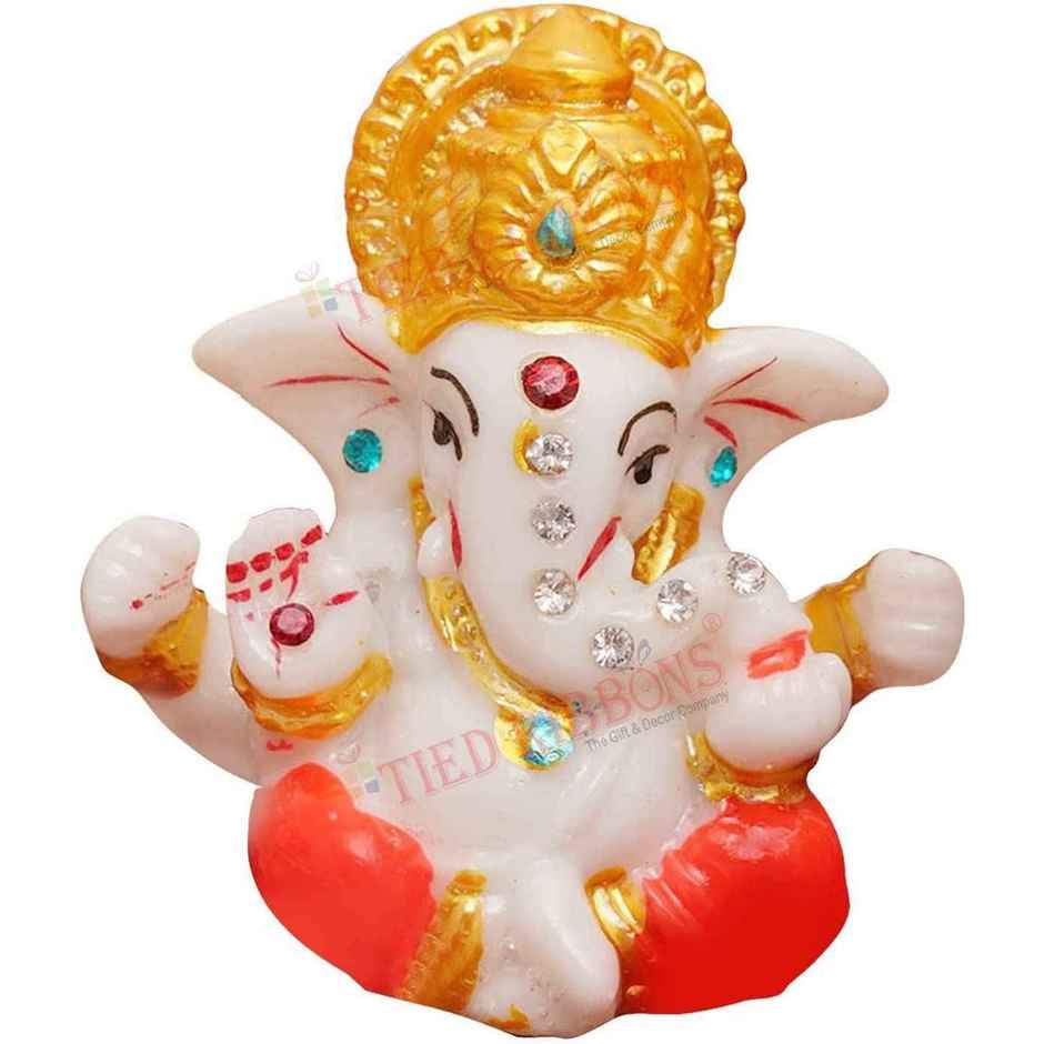 TIED RIBBONS Resin Ganesha Idol | 2.3 in