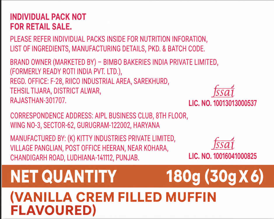 Modern Cremburst 6 in 1 Pack (vanilla)