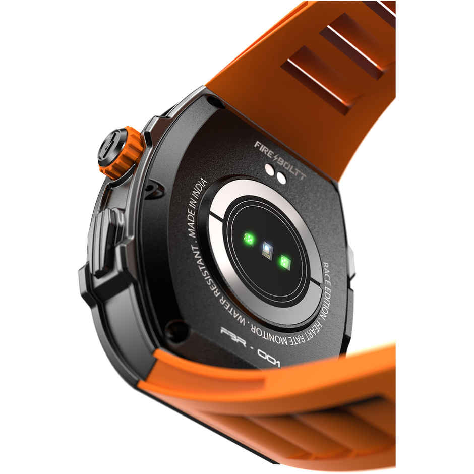 Fire-Boltt Ashphalt Smartwatch | 1.91" Display | BT Calling - Gun Metal Orange