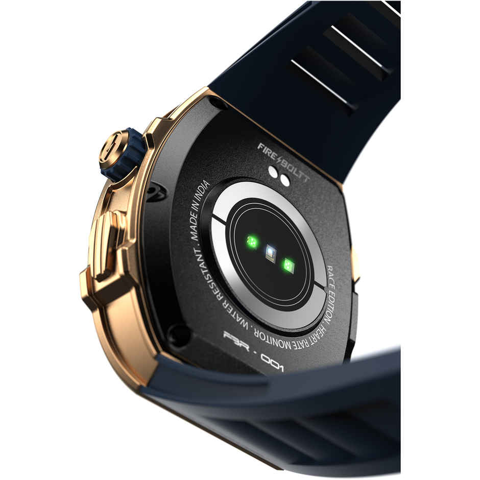 Fire-Boltt Ashphalt Smartwatch | 1.91" Display | BT Calling - Gold Blue