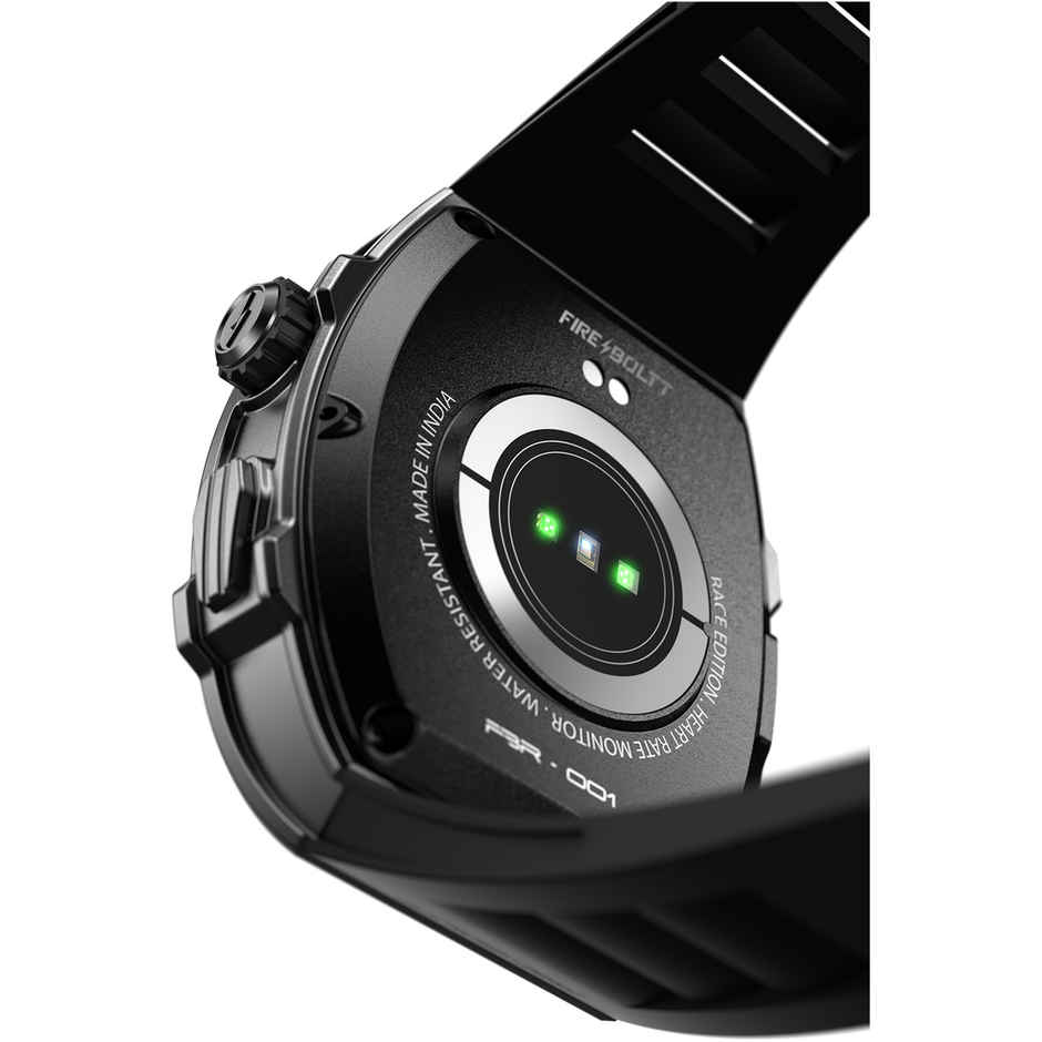 Fire-Boltt Ashphalt Smartwatch | 1.91" Display | BT Calling - Gun Metal Black