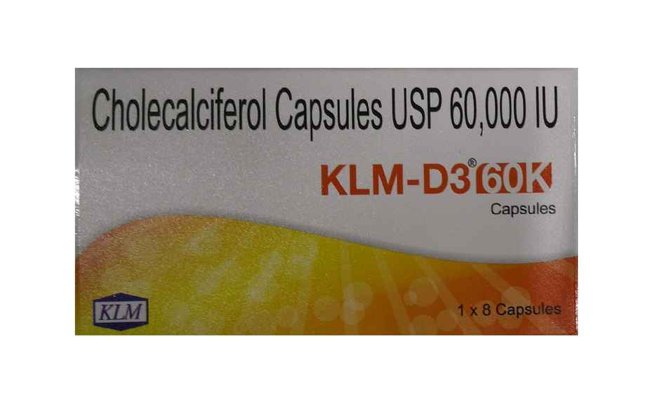 KLM-D3 60K Vitamin D3 Capsule