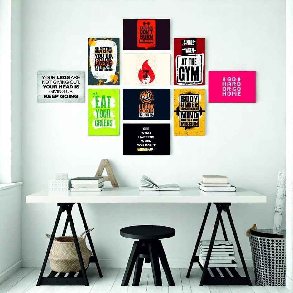 Paper Plane Design Wall Posters For Office Decor | Set of 10 | Size | 12 Inch x 18 Inch | D64