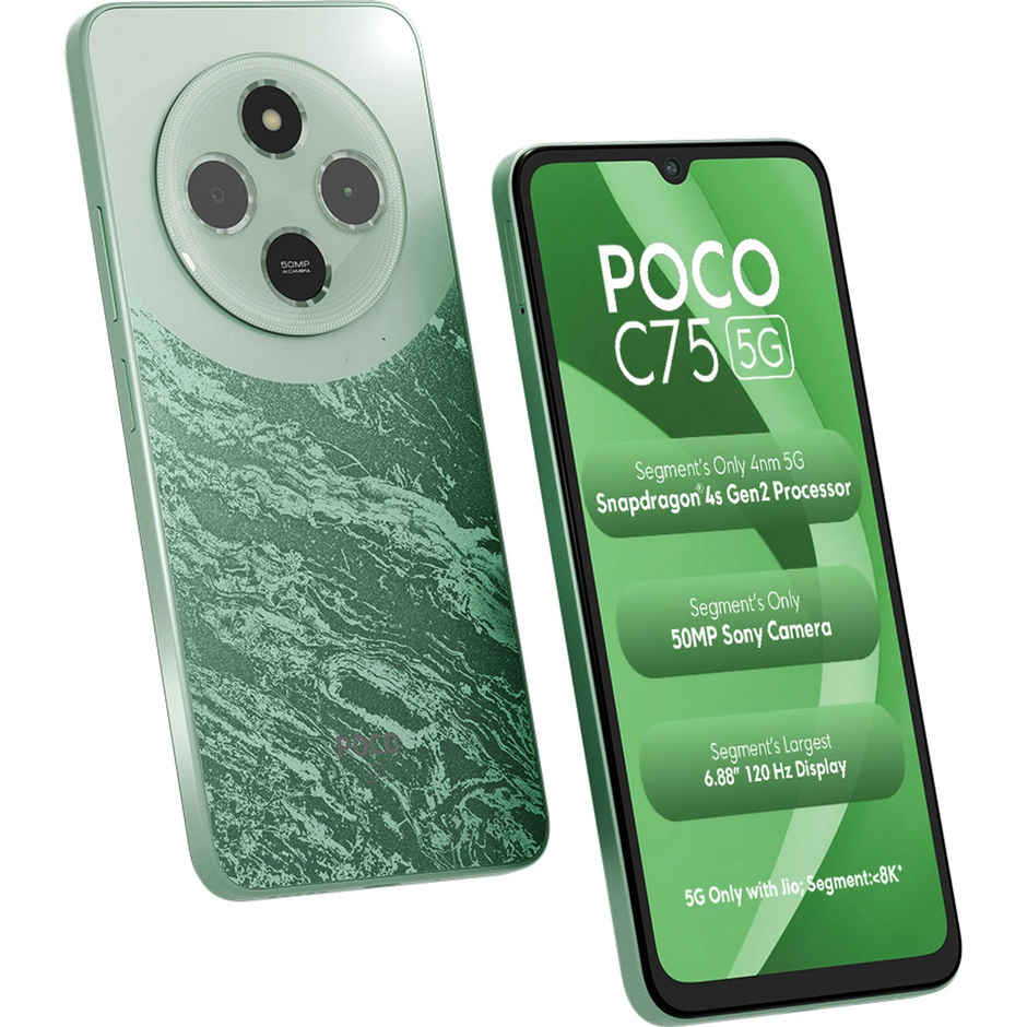 POCO C75 5G Enchanted Green, 128 GB 4 GB RAM