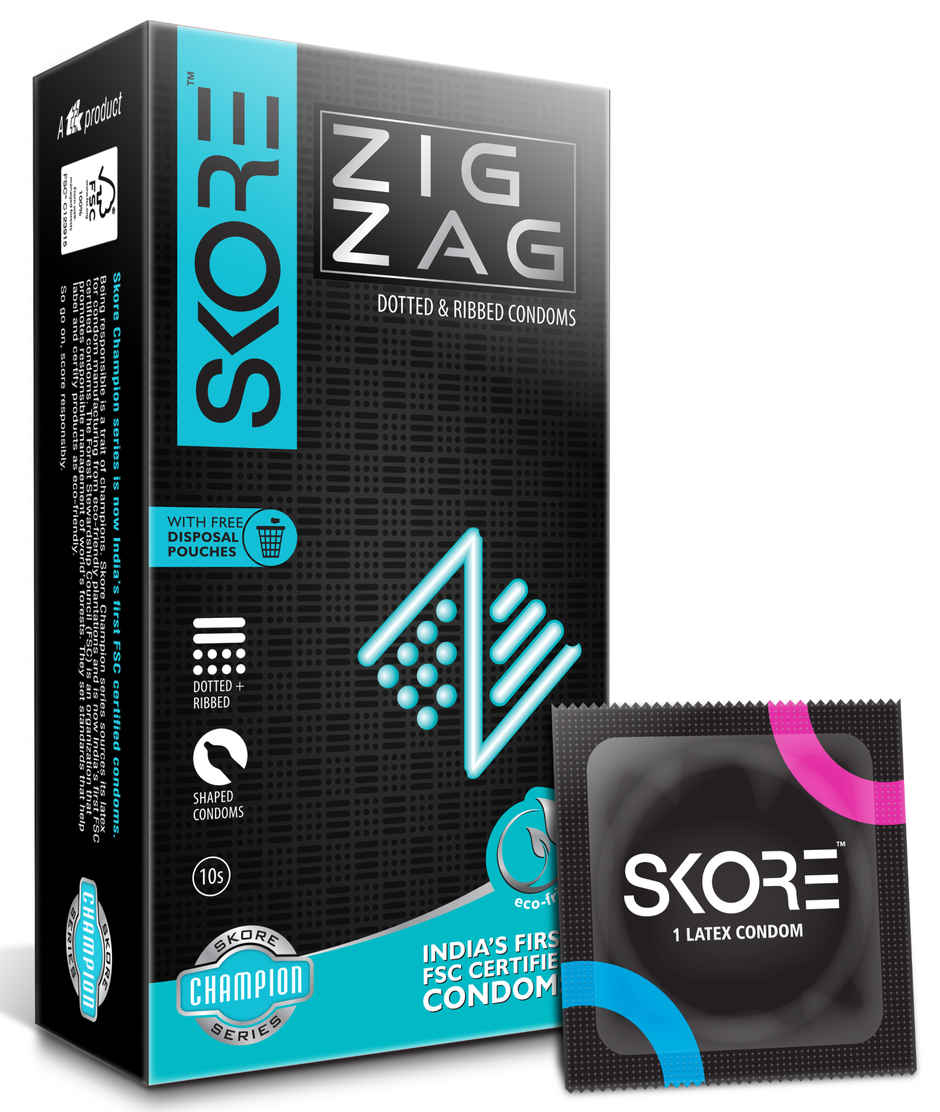 Skore Zig Zag Condoms Combo