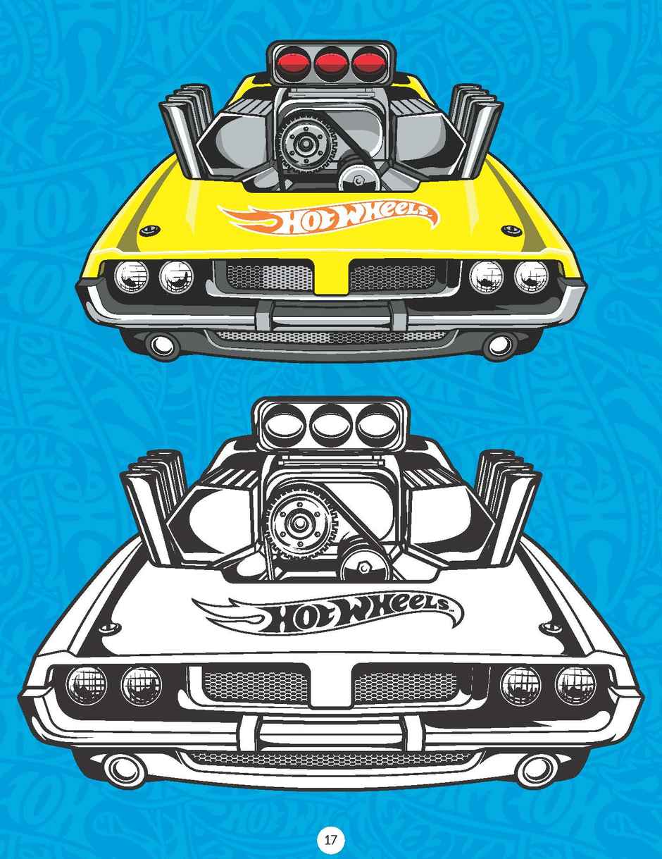 Hot Wheels Copy Colouring Book for Kids