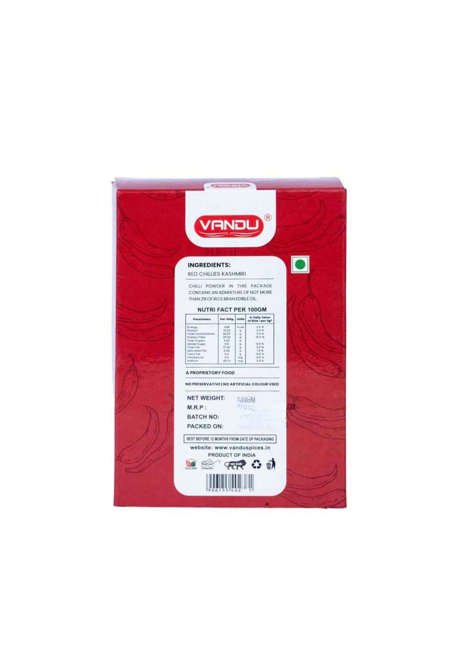 VANDU Kashmiri Chilli Powder