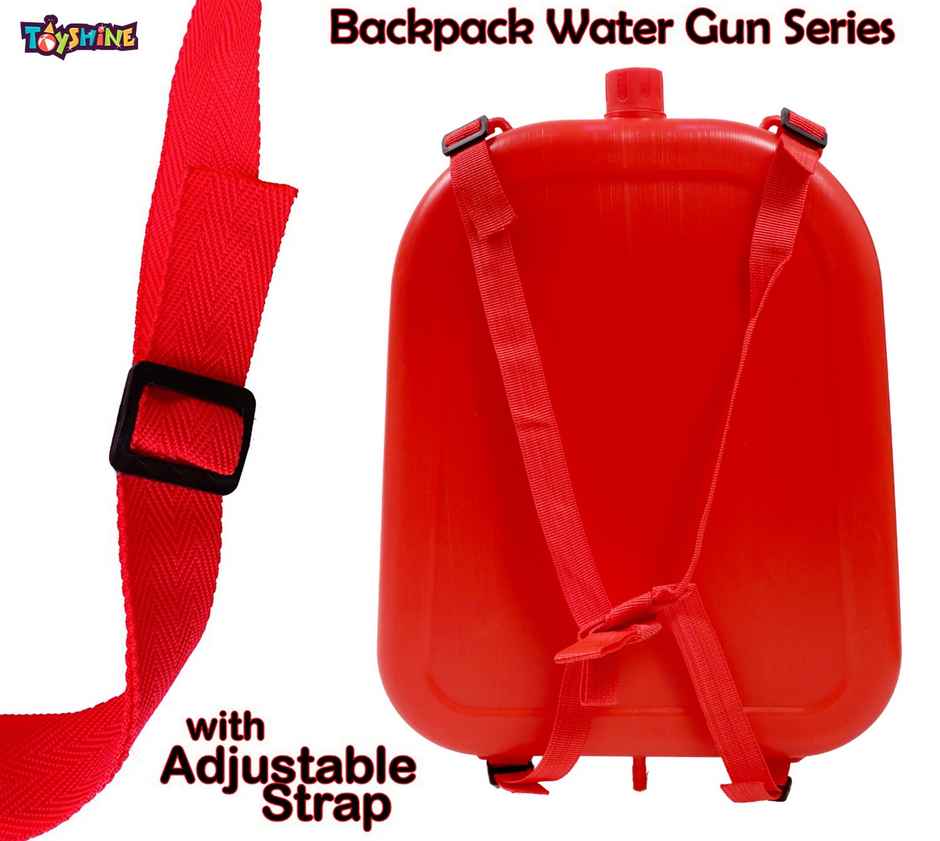 Toyshine Holi Water Toy Gun with Pressure Mechanism for Long Throw 4.0 L | Red - B