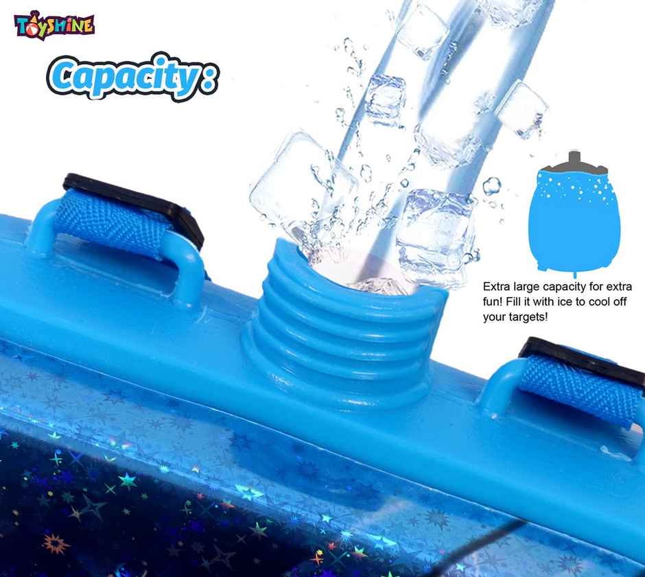 Toyshine Holi Water Toy Gun with Pressure Mechanism for Long Throw 3.5 L | Blue