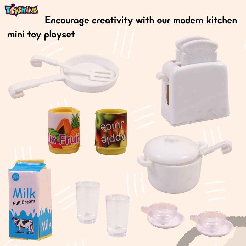 Toyshine Musical 3-Compartment Kitchen Toy Set for Toddlers