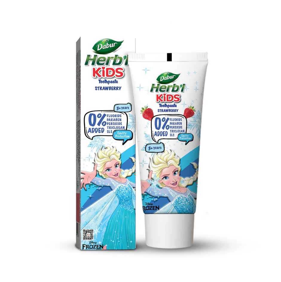 Dabur Herb'l Kids Toothpaste, Frozen (for 3+ years) (Strawberry flavour)