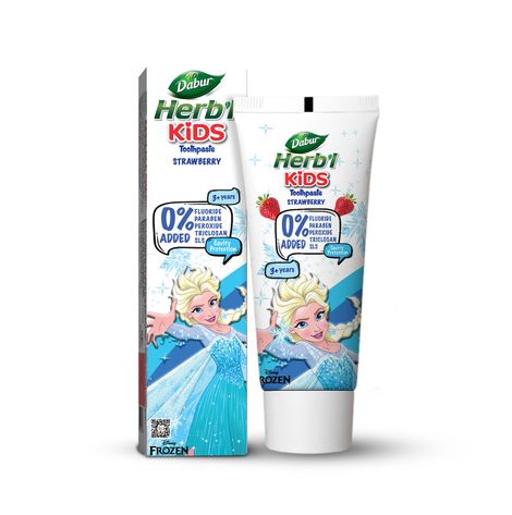 Dabur Herb'l Kids Toothpaste, Frozen (for 3+ years) (Strawberry flavour)