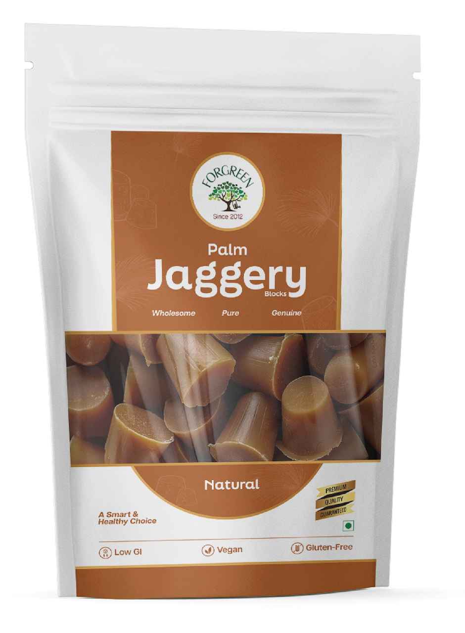 Forgreen Natural Palm Jaggery Blocks | Healthy | Diabetic Friendly | Natural