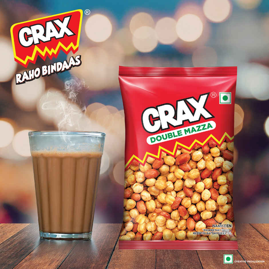 Crax Double Mazza Roasted Chana Peanuts Namkeen Snacks