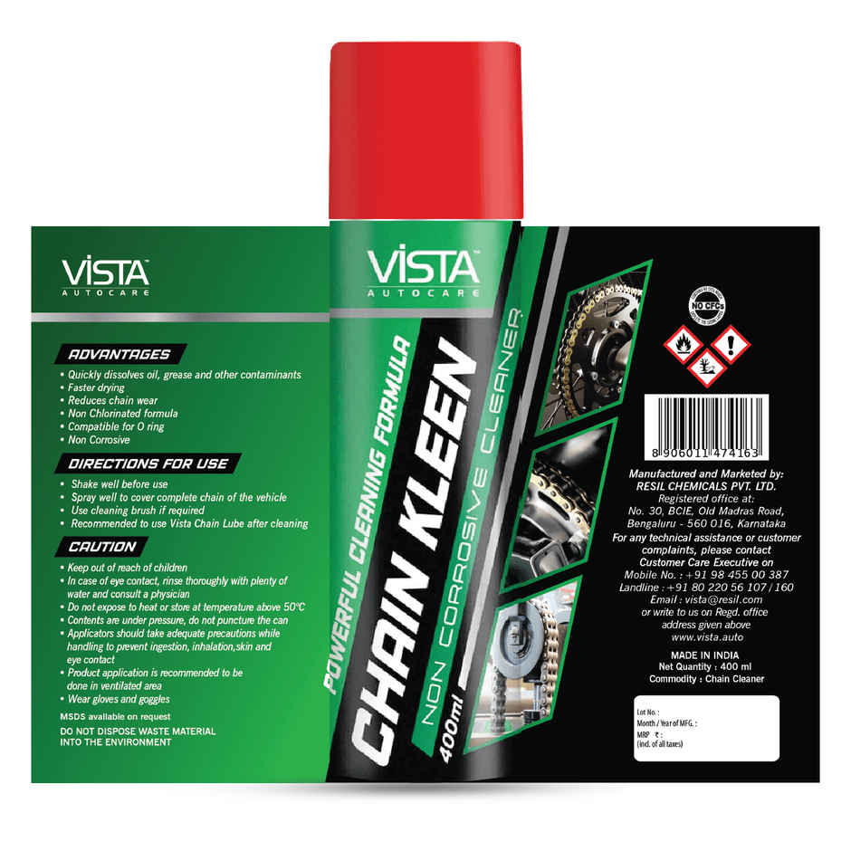 Vista Auto Care Chain Kleen , Chain Cleaner for Bike