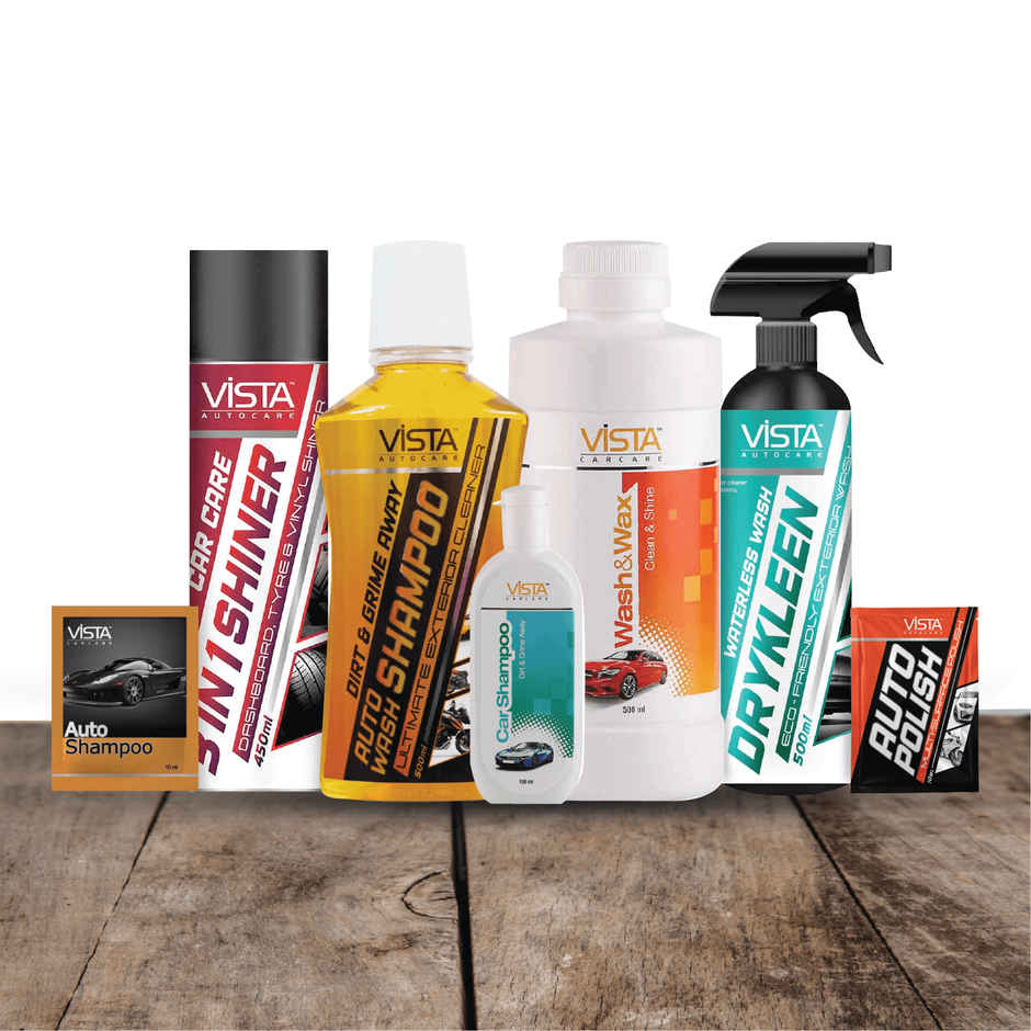 Vista Auto Care Drykleen | Waterless cleaner for Car and Bike