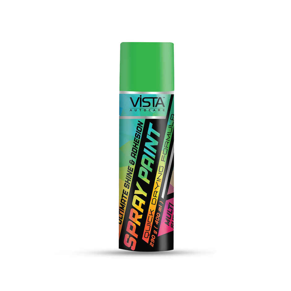 Vista Auto Care Spray Paint Leaf Green Quick-Drying | Multi-Surface for Metal