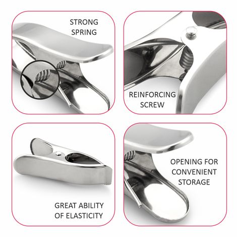 Jatin Steel Cloth Clips | I-40 SS