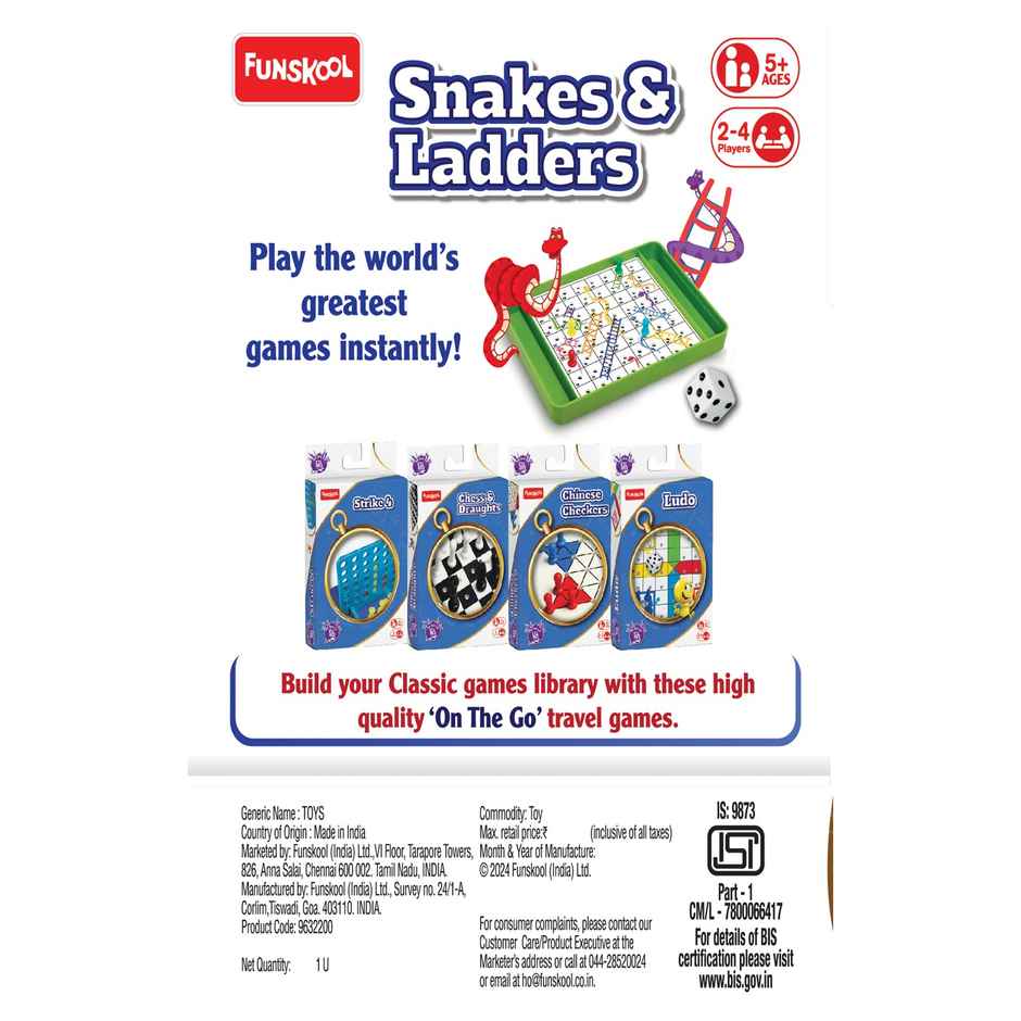 Funskool Snakes & Ladders Travel Board Game