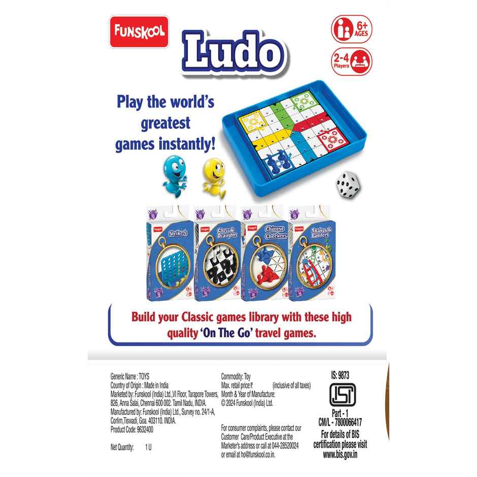 Funskool Ludo Travel Board Game