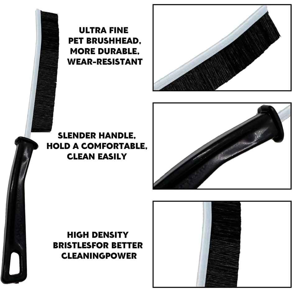 Perpetual 3 Gap Cleaning Brush | Hard Bristle | Bathroom Brush | Toilet